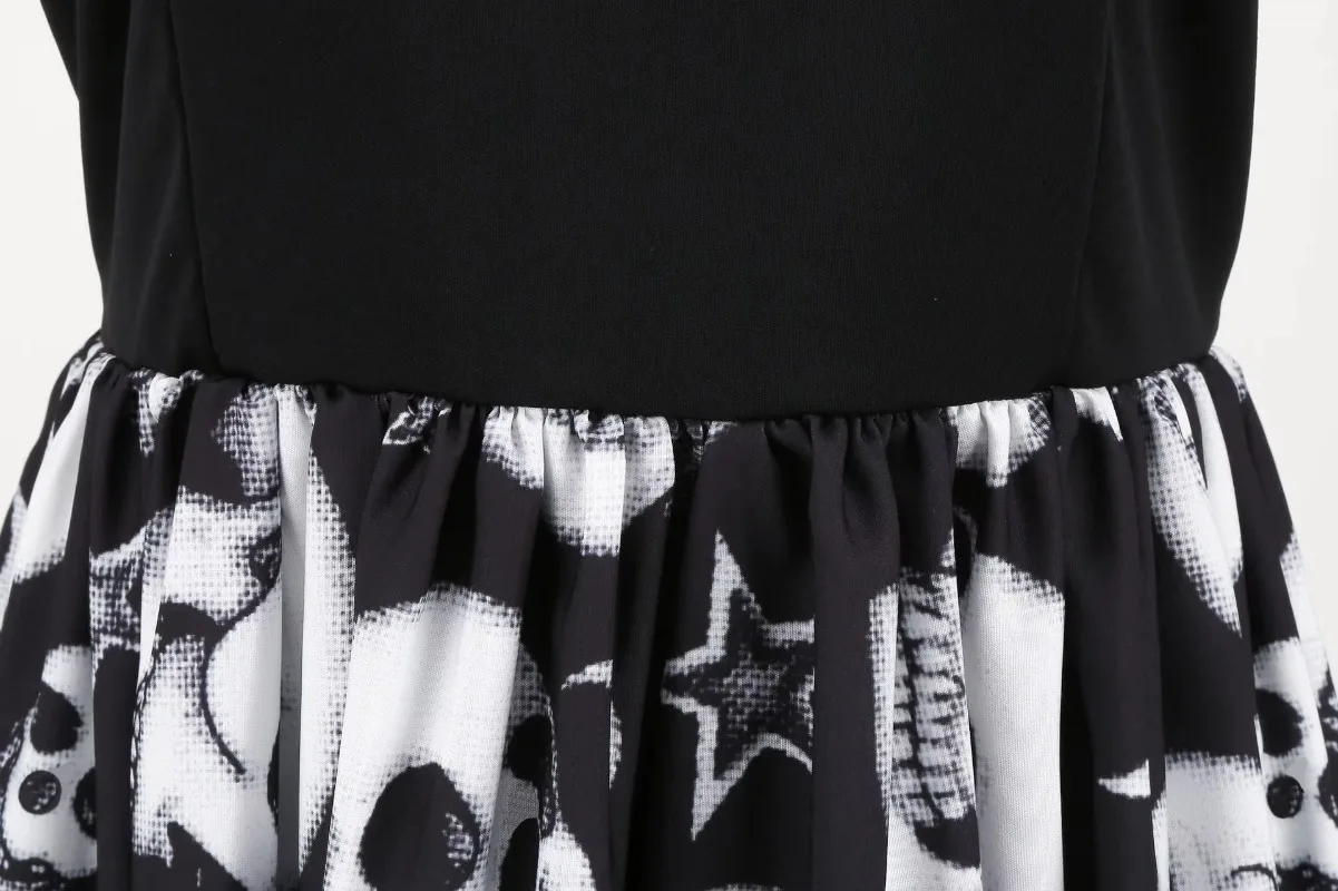 Косплэй страшный принт черепа костюмы на Хэллоуин карнавальное платье вечерние