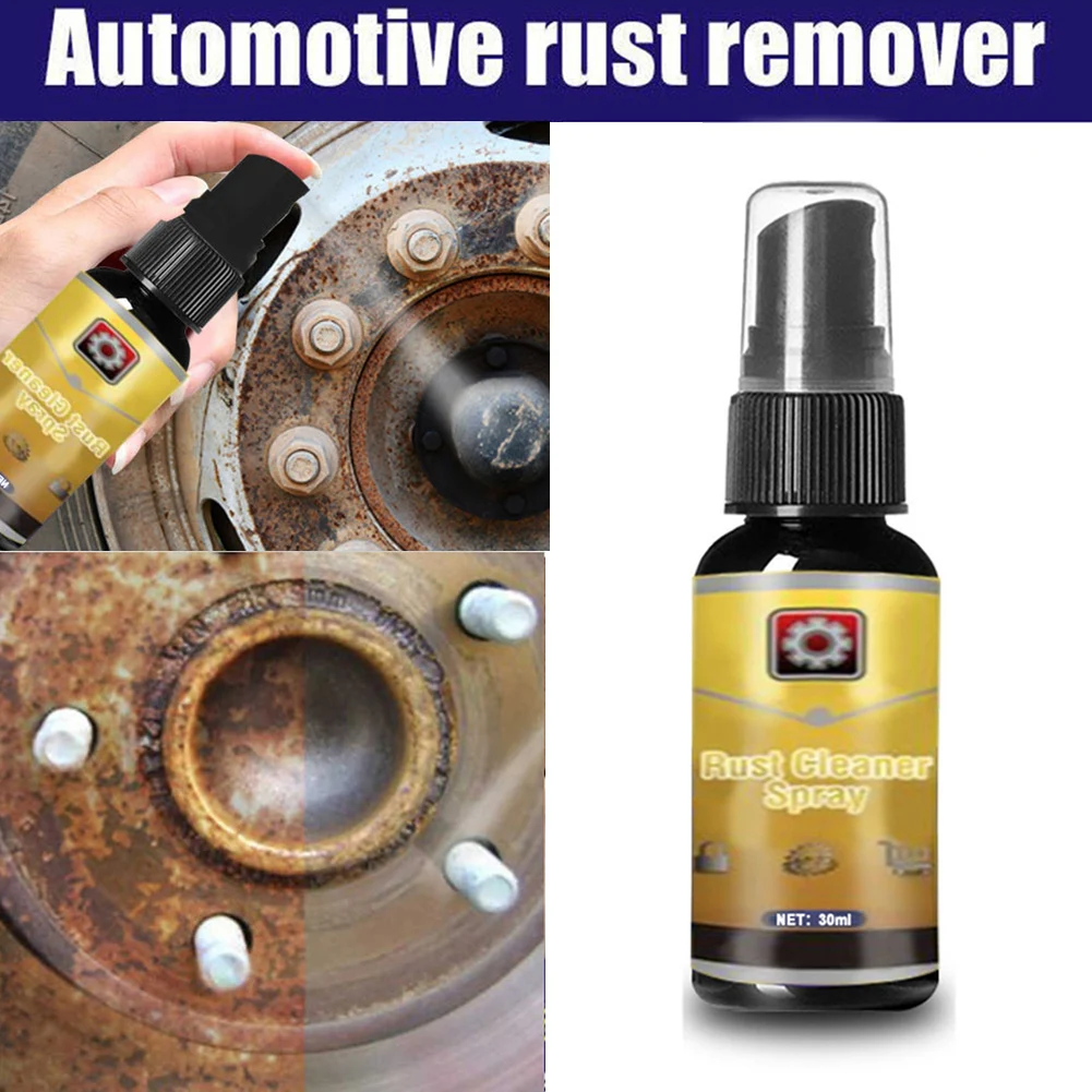 

30ml Car Rust Cleaner Spray Derusting Spray Car Maintenance Cleaning Portable Anti-rust Tool Agent Remover Car Beauty Supply