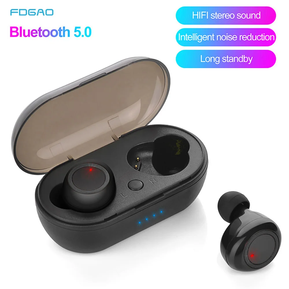 

Bluetooth Earphones Wireless Headphones Touch Control Sports Earbuds Microphone Works On All Smartphones Music Headset TWS