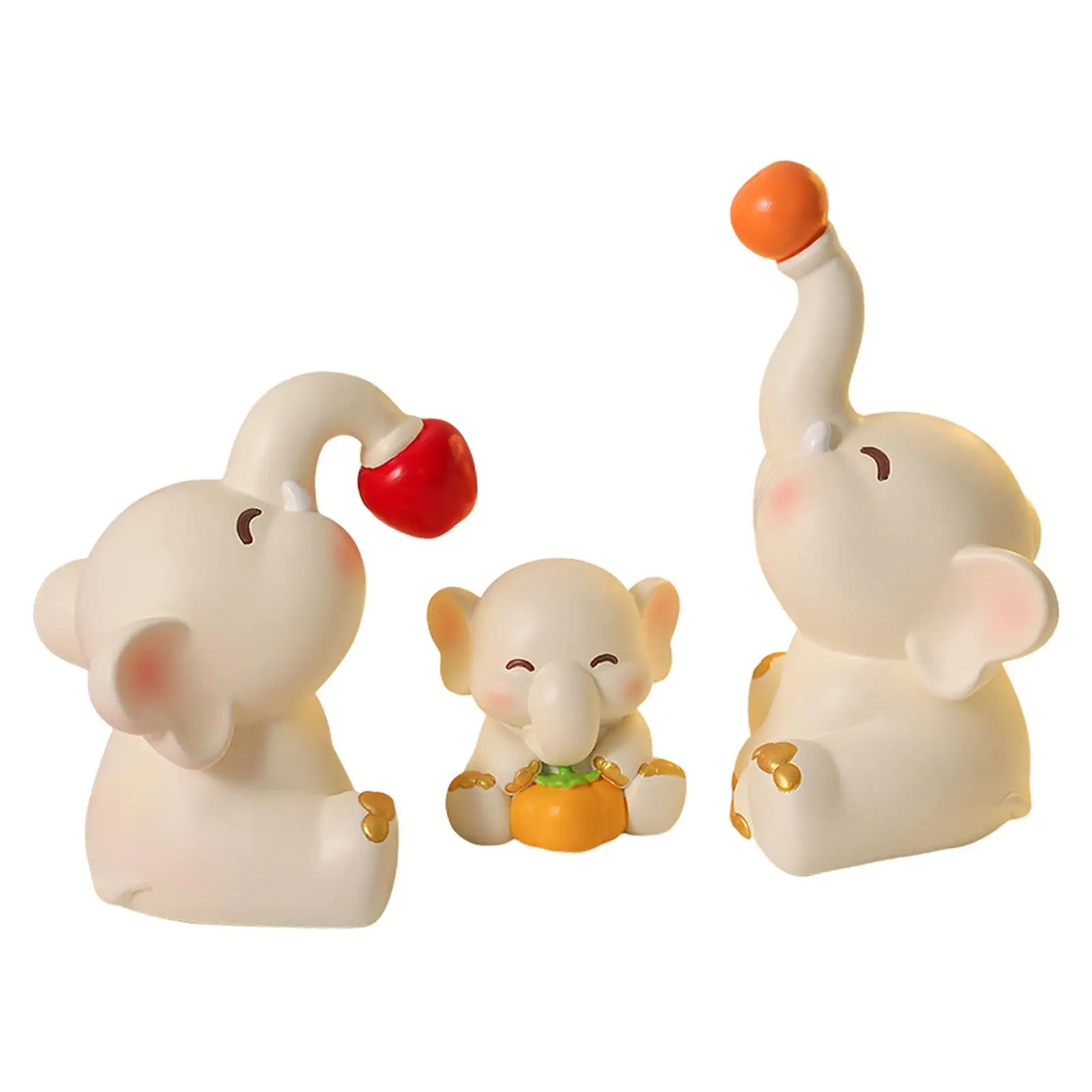 Мини-статуи со слонами украшение для стола коллекционирование произведений