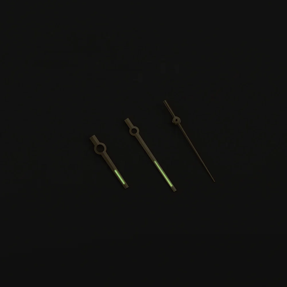 High Quality Gold Silver Rose Gold Stainless Steel Green Luminous Watch Hand Fit For RLX 3135 Automatic Movement