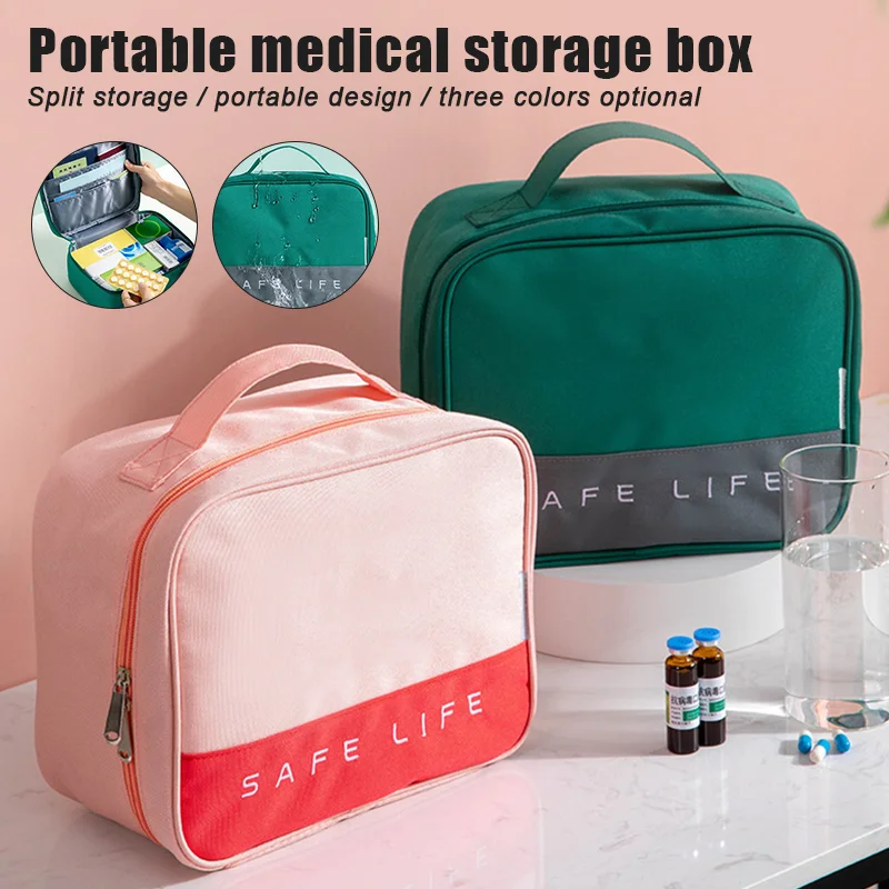 

Переносной медицинский бокс для путешествий на открытом воздухе, переносной бокс для хранения лекарств, домашний переносной бокс для лекар...