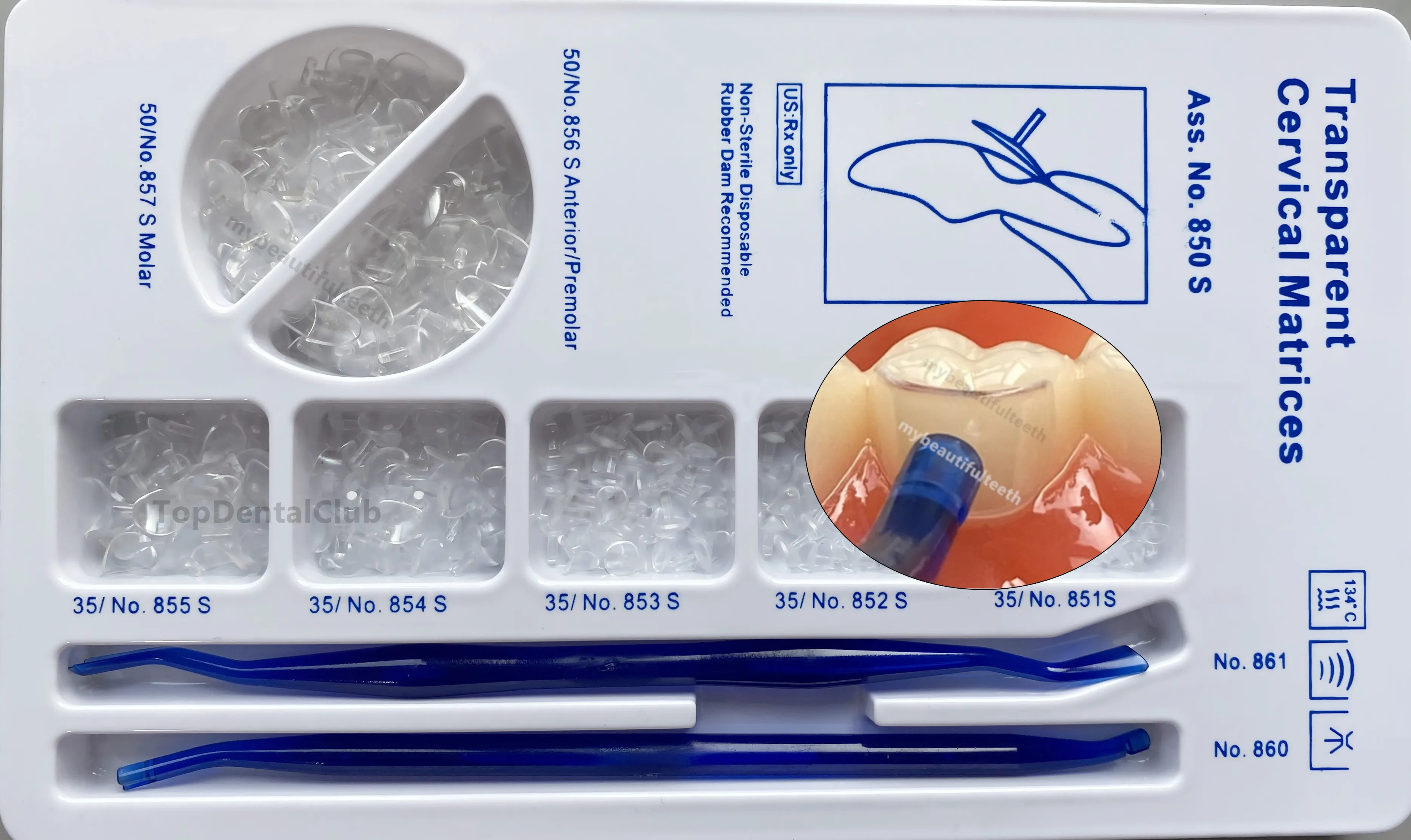 

Стоматологические прозрачные шейные матрицы, композитная смола, десен, Ретрактор, прозрачная матрица KERR Hawe, Стильный шаблон облицовки с автоклавкой