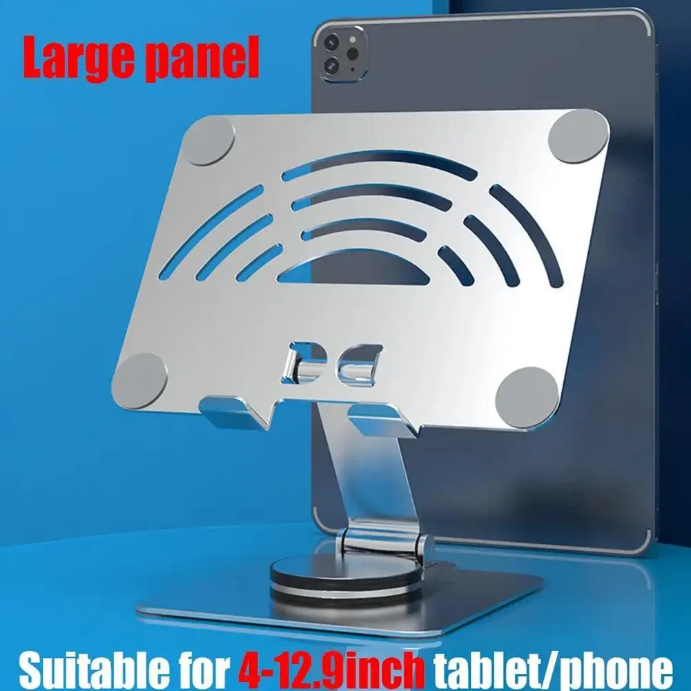 

Складная подставка для планшета с вращением на 360 градусов, кронштейн для планшета из алюминиевого сплава, регулируемая высота, фотодержате...