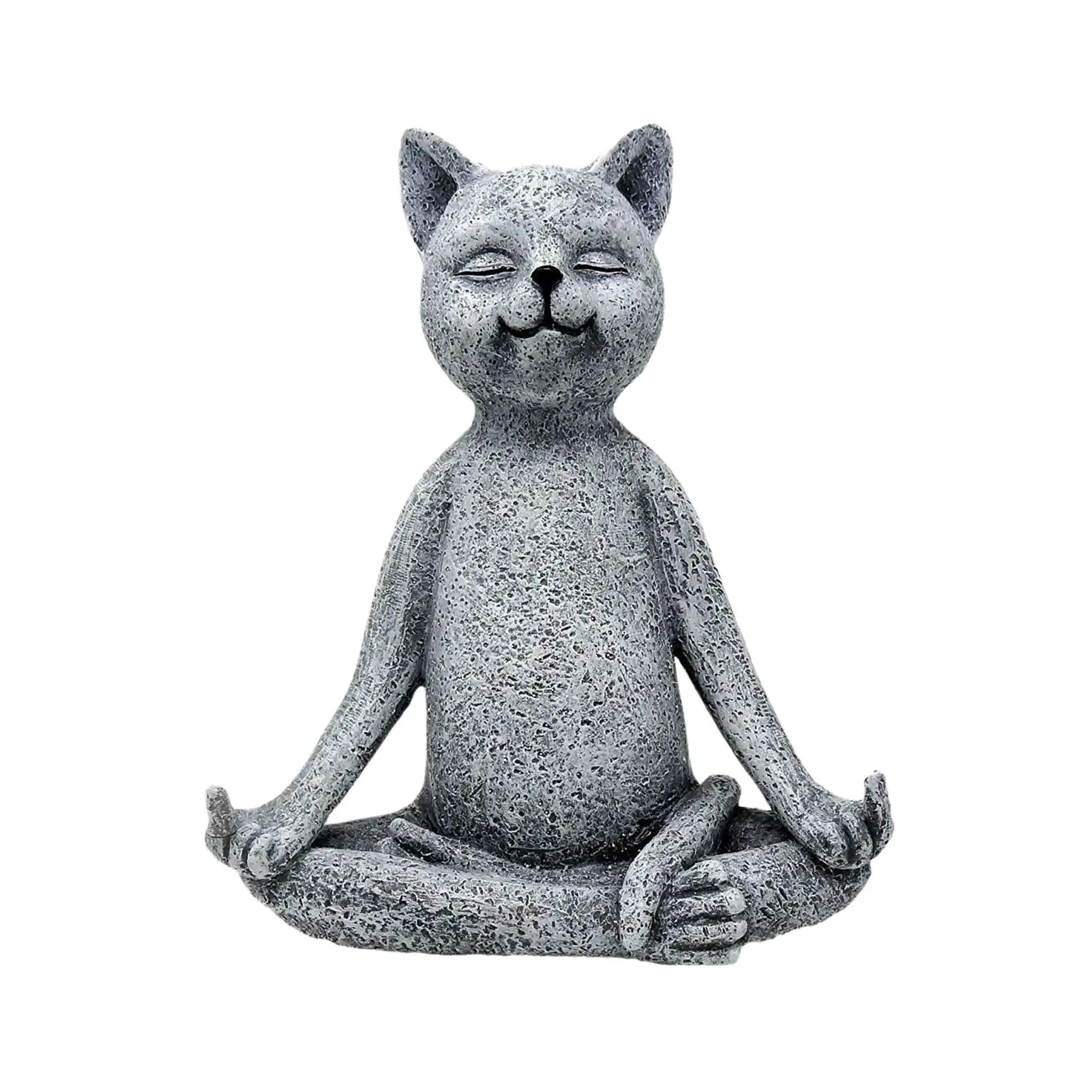 

Статуэтка для медитации статуя кота Zen, статуэтка кошки для медитации, йоги, коллекционная статуэтка Будды кошки, скульптура для патио, сада ...