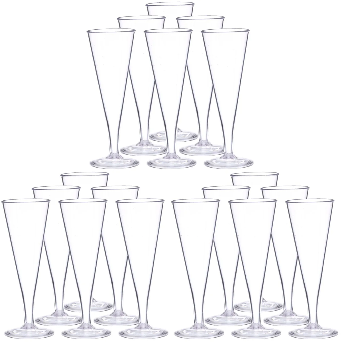 

18 Party Cups Goblets Goblet Flutes Drinking Goblet Glass Red Goblet