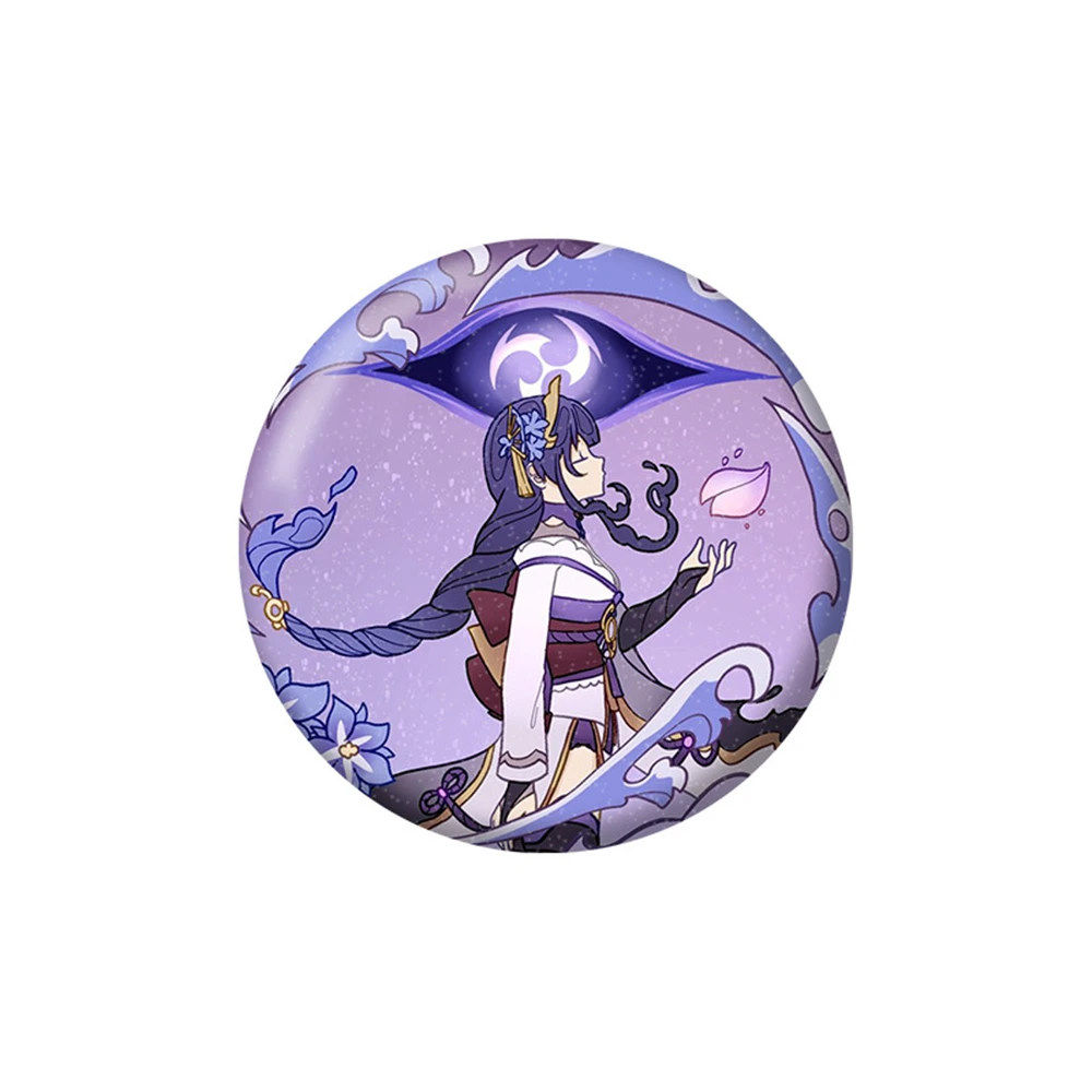 Игра Genshin Impact Summertime Odyssey Fantasia Fatui Lynette Камисато Аяка Косплей Костюм Значок Булавка