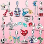 Бусины-подвески из серебра 925 пробы для браслета Pandora