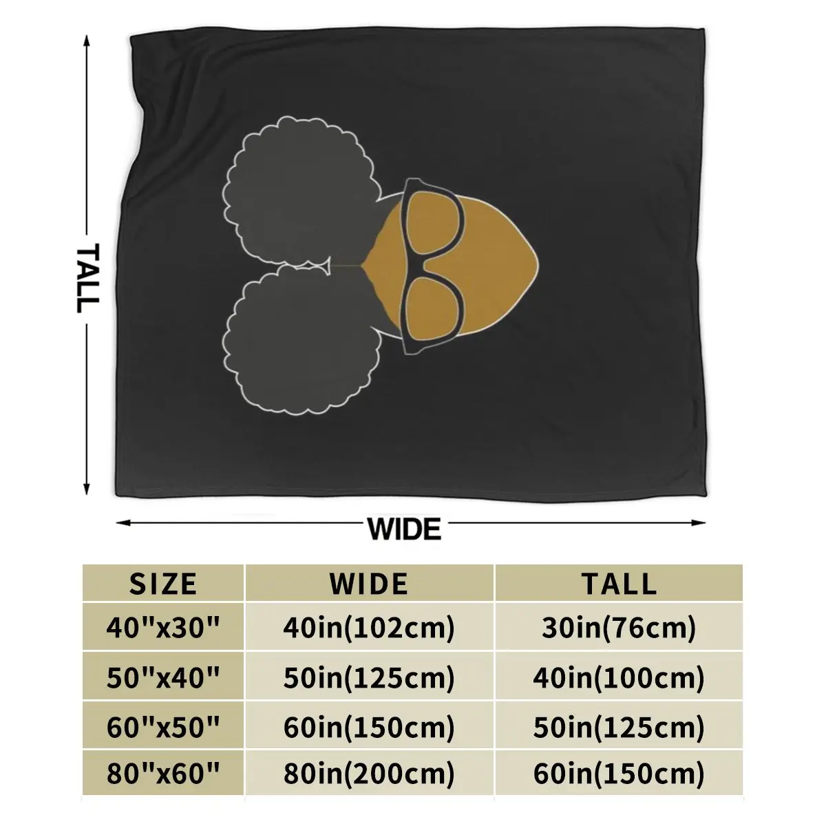 Afro Puffs Black Girl Nerd (Blerd) Ультрамягкое одеяло из микрофлиса