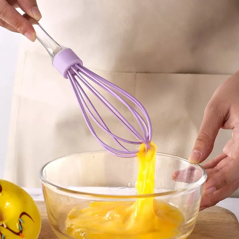 

2023NEW Egg Whisk Frothing Egg Whisk Kitchen Silicone Wire Balloon Whisk Milk Egg Beater Egg Mixing Stirring Kitchen Tools