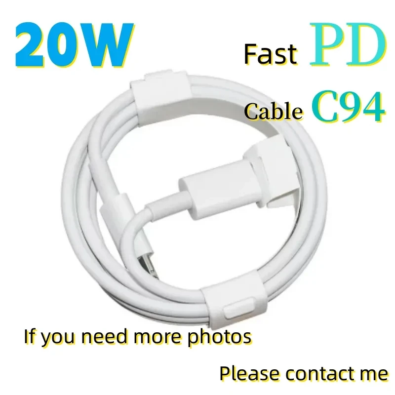 

100pcs/lot 1M USB C To PD 20W 1:1 Fast Charging Cable for For iPhone 11 12 13 Pro Max mini XR XS MAX XS Charger Cable