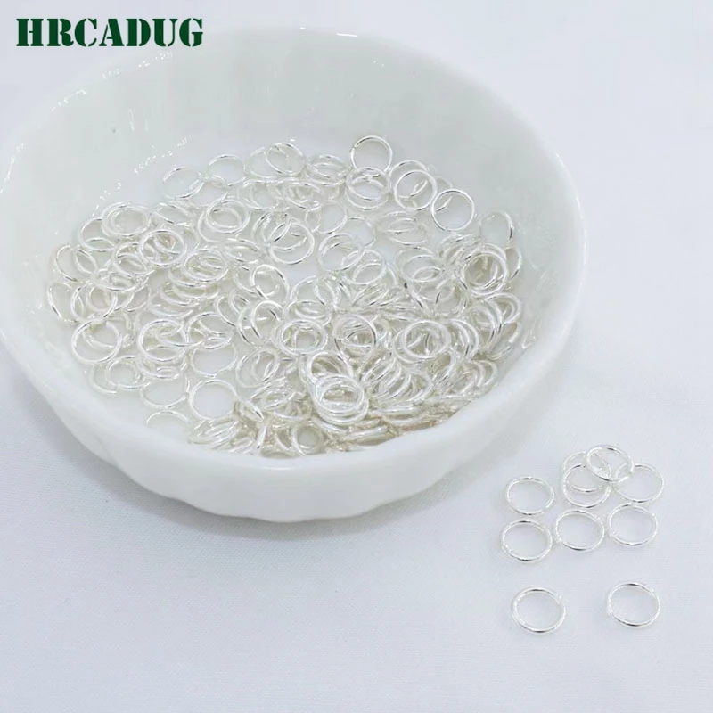 50 Pieces Open Jump Ring 18K Gold Plated Brass Metal Split Rings For DIY Bracelet Necklace Jewelry Making Accessories Supplies