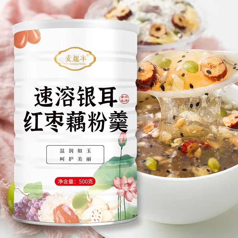 

Quick Thick Tremella, Red Date and Lotus Root Powder Soup 500g/can NO teapot