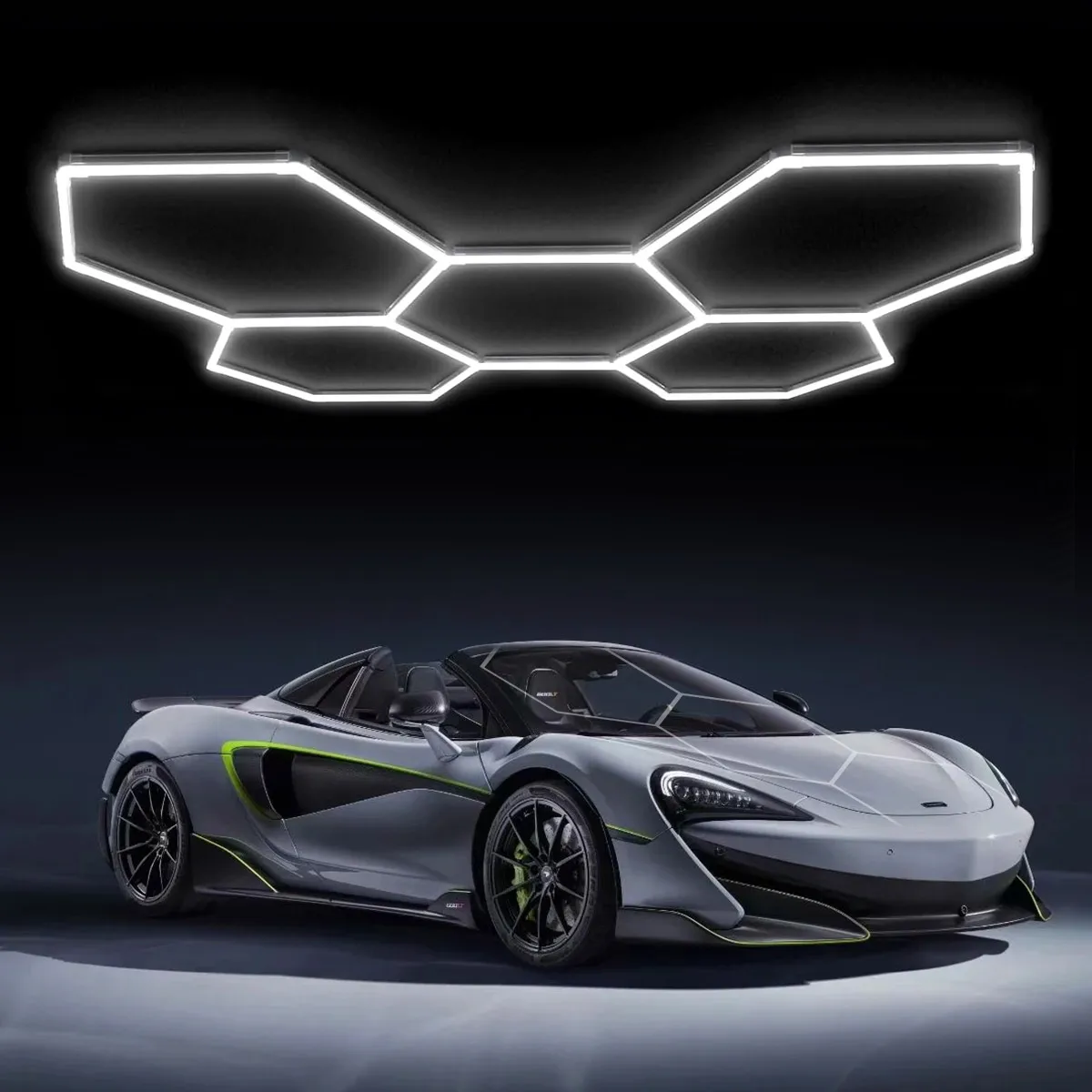 Шестиугольные осветительные аксессуары для парикмахерской гаражный потолочный