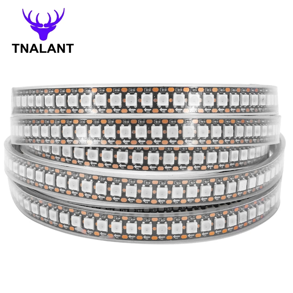

TNALANT Светодиодная лента WS2812B RGB 30/60/74/96/144 LED/м