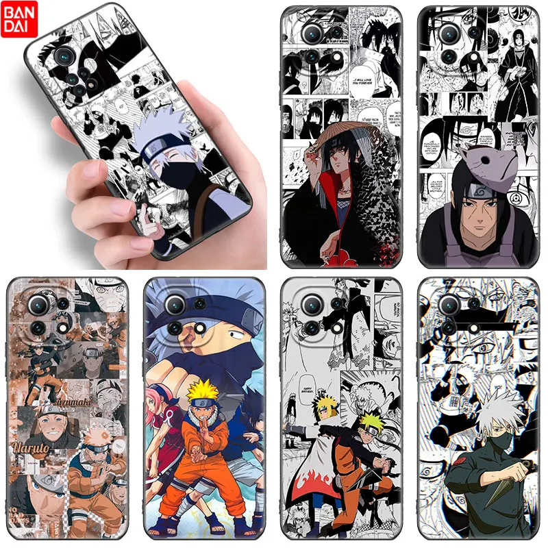 

Anime Naruto Uzumaki Uchiha Kakashi Case For Xiaomi Mi 11 Lite NE 11i 11T A3 A2 A1 10T POCO X3 NFC GT F3 M3 M4 X4 Pro 5G