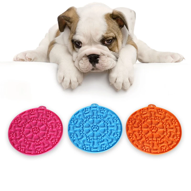 

Pet Lick Mat for Dogs Durable Pets Slow Food Plate Dog Bathing Distraction Dog Sucker Food Feeder Bowl Training Dog Accessories