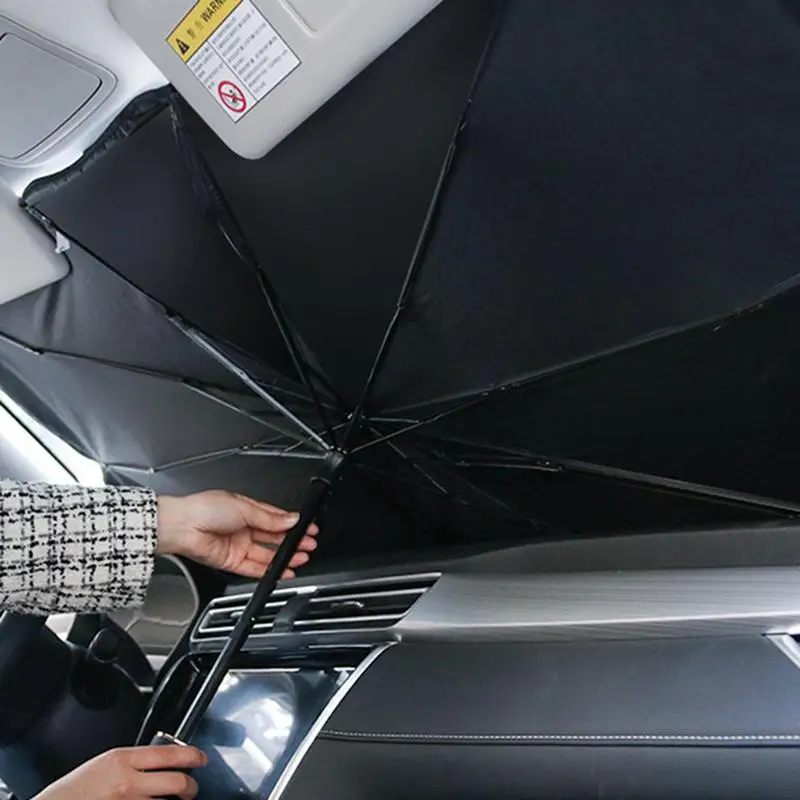

Car Sun Shade For Windshield 360 Degrees Rotation Bendable Shaft Foldable Car Sunshade Umbrella Sunshade Cover For SUV And Cars