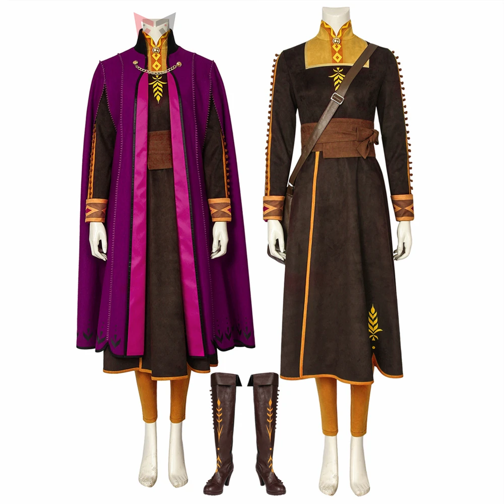 Новый костюм для косплея ледяной Снежной Королевы 2 Анны полный комплект костюмы