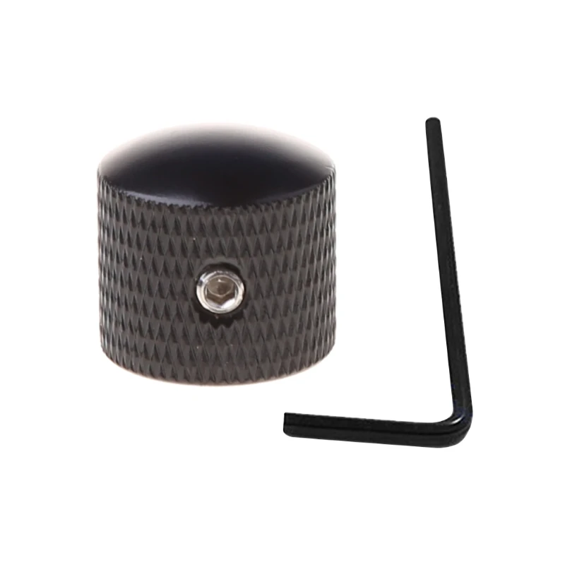 

Knob Button Tone Volume Control Dome Knob For TL LP Guitar Bass Parts Metal Black