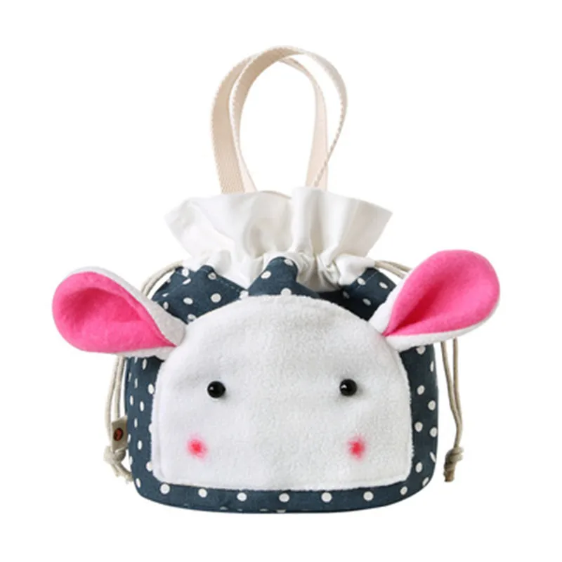 

Симпатичная сумка Dreawstring с цветами, женская сумка для макияжа, Сумка с кроликом в стиле "Лолита"