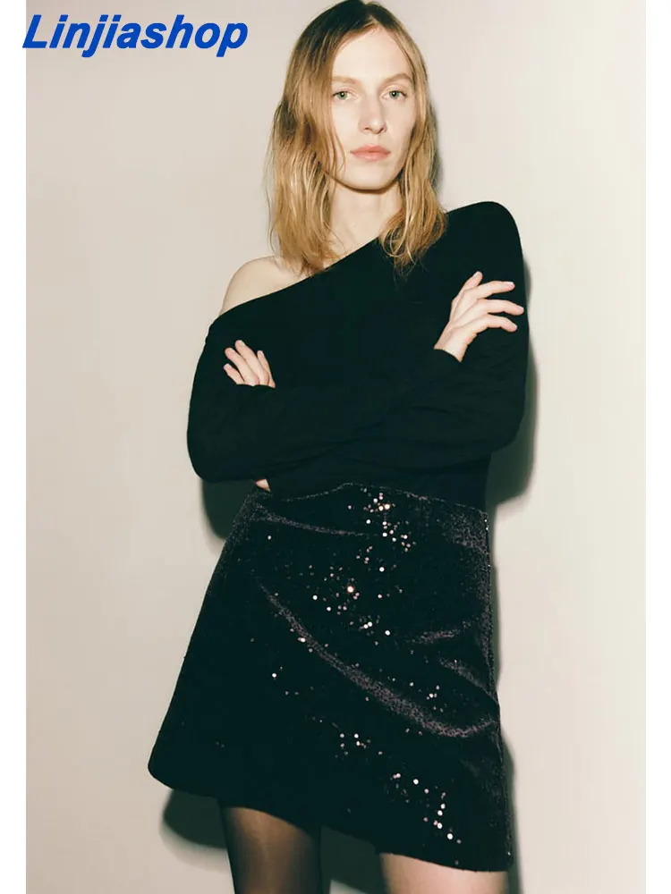 

Ballet Skirt Adult Dance Gauze Skirt Black Starry Sky Glittering Fairy One Piece Skirt Professional Practice Clothes Short Skirt