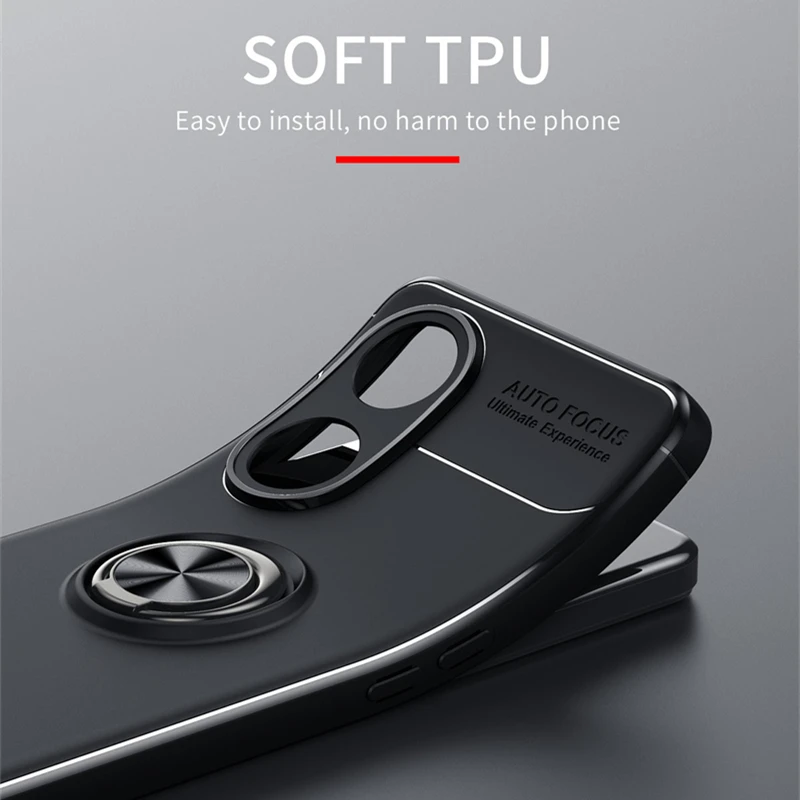 For OPPO A98 5G Case Cover OPPO A98 5G A 98 Capas New Shockproof Phone Bumper Back Soft Ring Magnetic Holder Fundas OPPO A98 5G