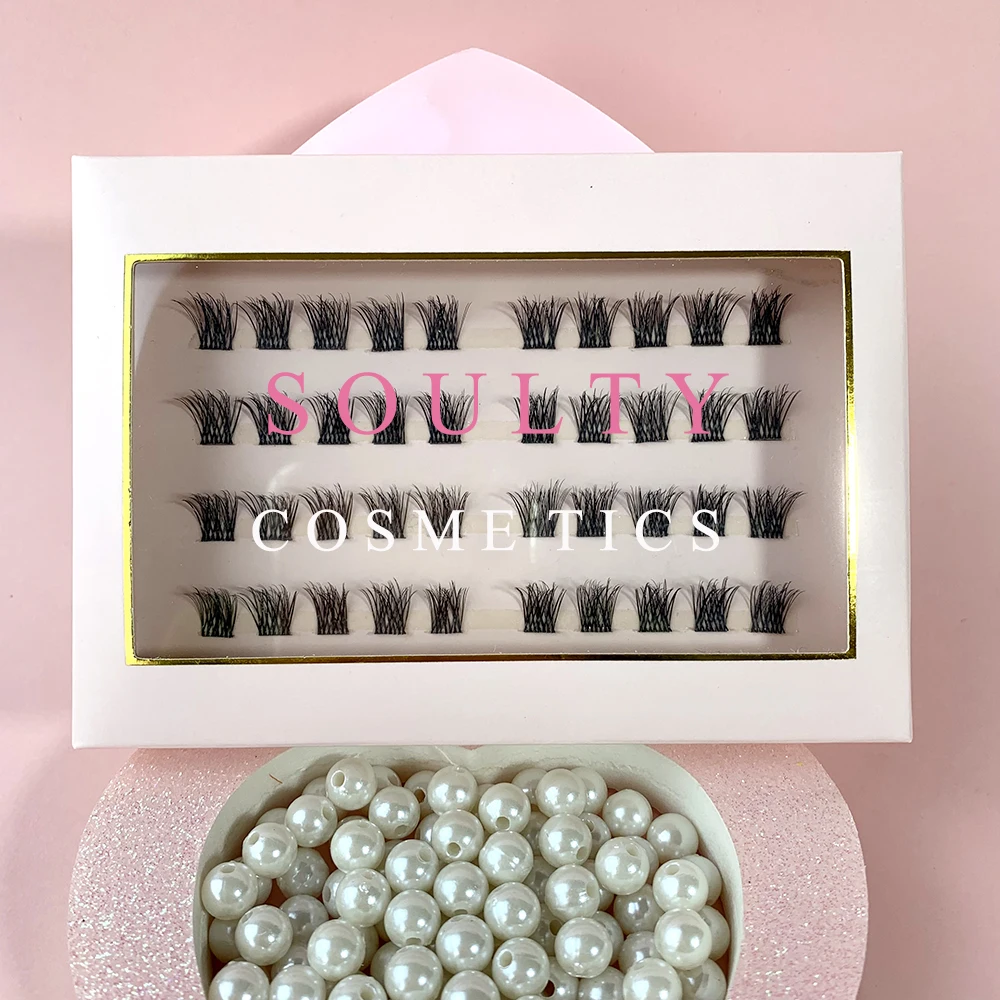 

Оптовый заказ, 10 упаковок кластерных ресниц с логотипом (Смешанная Длина 10-12-14-14 мм)