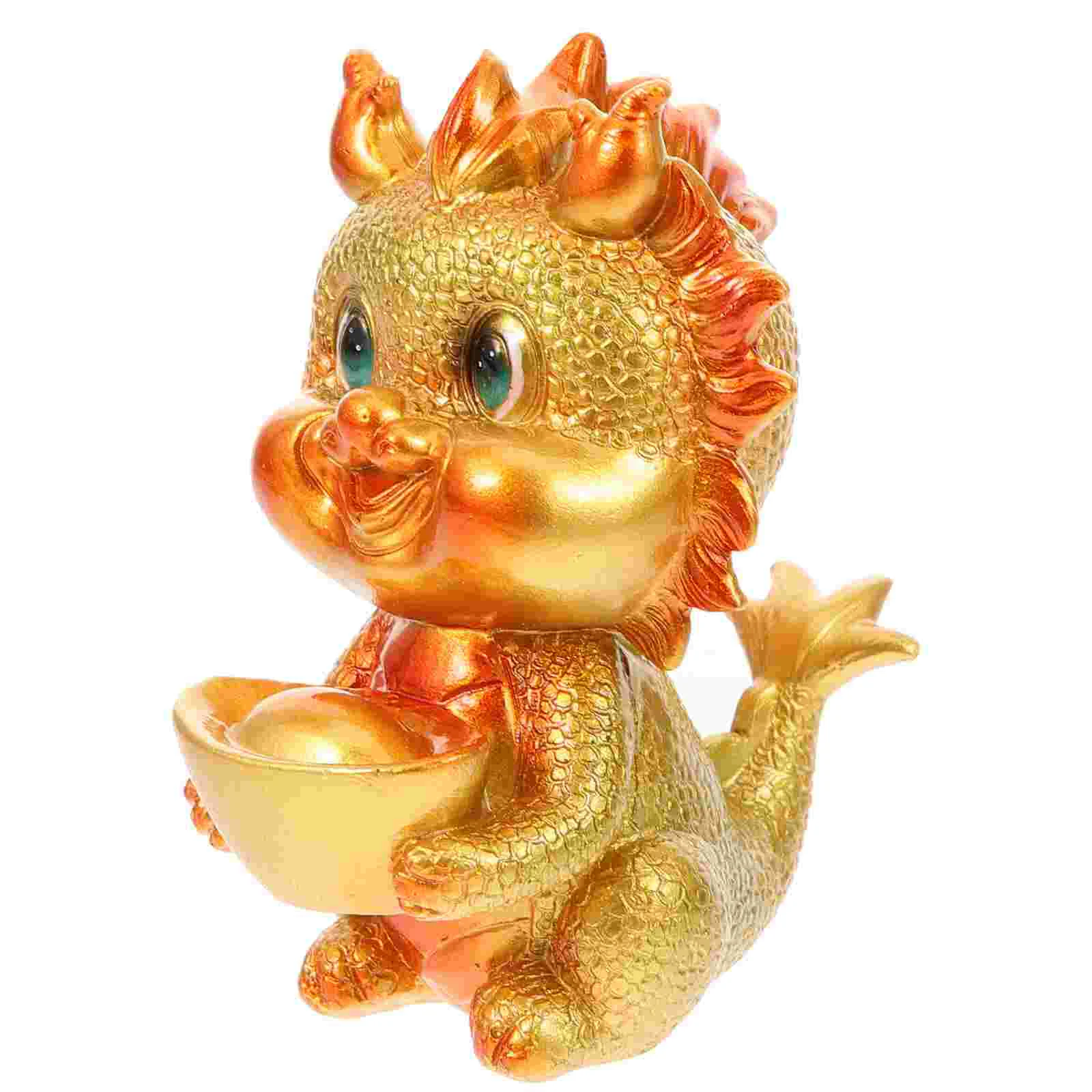 

Chinese Dragon Model Desktop Dragon Statue Auspicious Dragon Craft Decoration