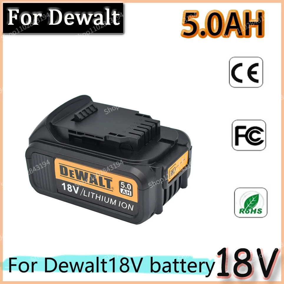 DeWalt 18V 3.0AH/4.0AH/5.0AH/6.0AH rechargeable battery Tools Battery with LED Li-ion Replacement DCB205 DCB204-2 20V DCB206
