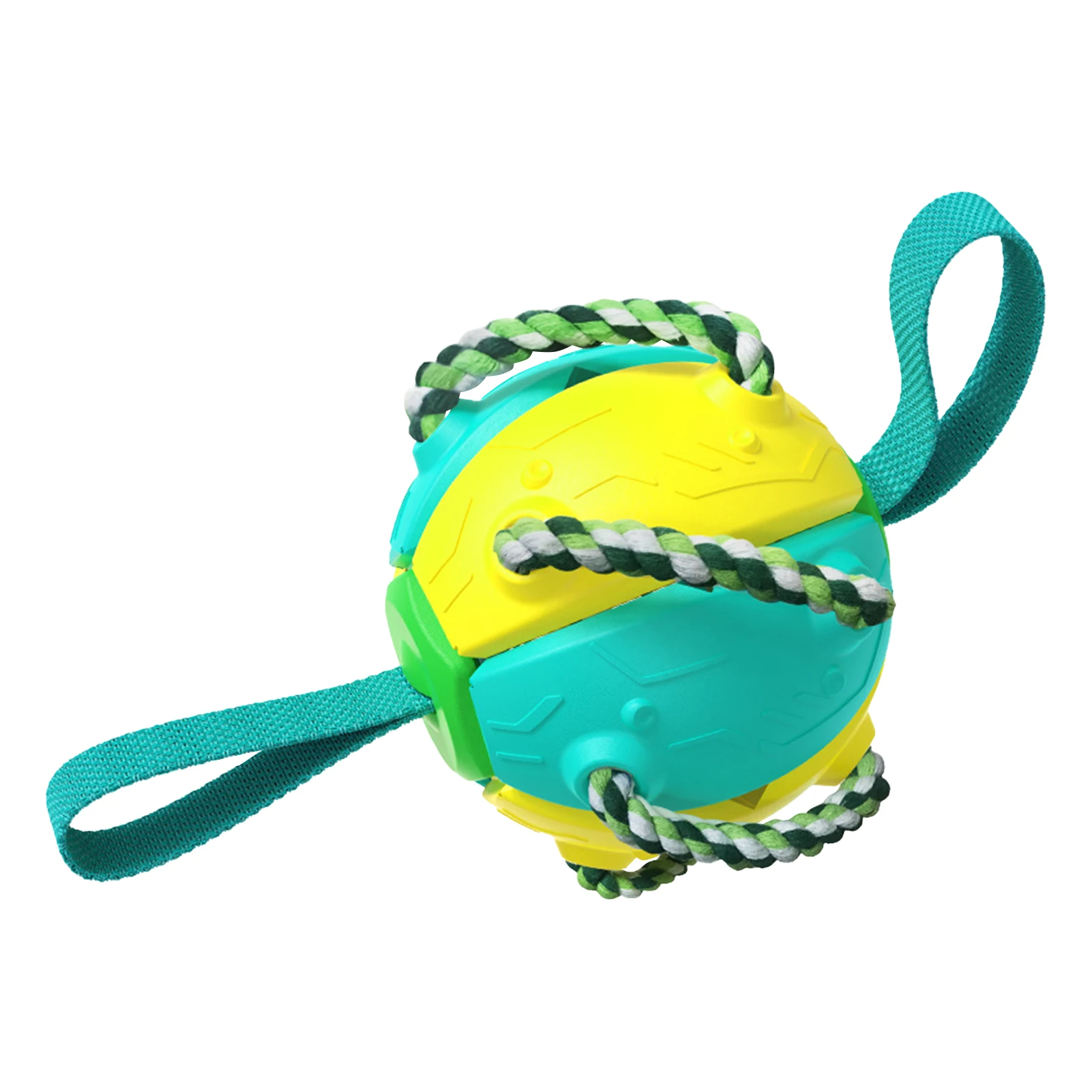 

Pet Training Gifts Tug Of War Outdoor Wear Resistant Multifunctional With Straps Flying Disk Interactive Ball Dog Toys Safe
