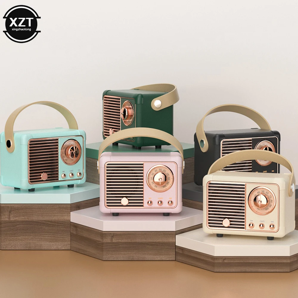 

Retro Bluetooth Speaker HM11 Classical Retro Music Player Sound Stereo Portable Decoration Mini Speakers Travel Music Player