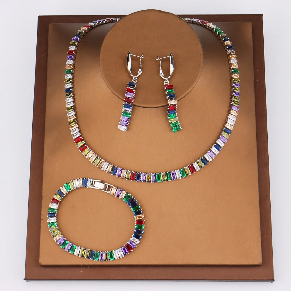 

Классические ожерелья с подвесками, серьги, позолоченные ювелирные изделия, свадебное ожерелье, роскошные Качественные серьги, аксессуары ...