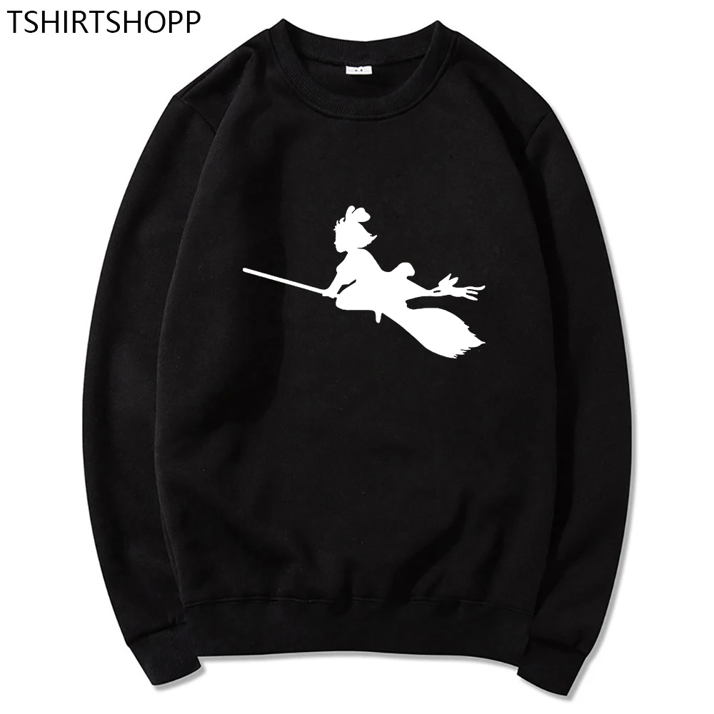 

Kiki and Jiji Hoodie Studio Ghibli Kiki's Delivery Service Hoodies Anime Sweatshirt Spring/Autumn Women/men Crew Neck Pullover