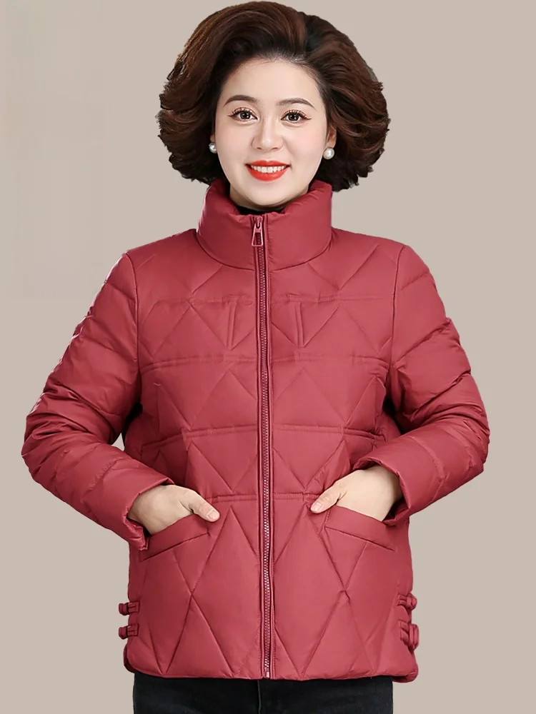 Зимняя одежда для мам среднего возраста. Модный короткий пуховик 2024. Новая