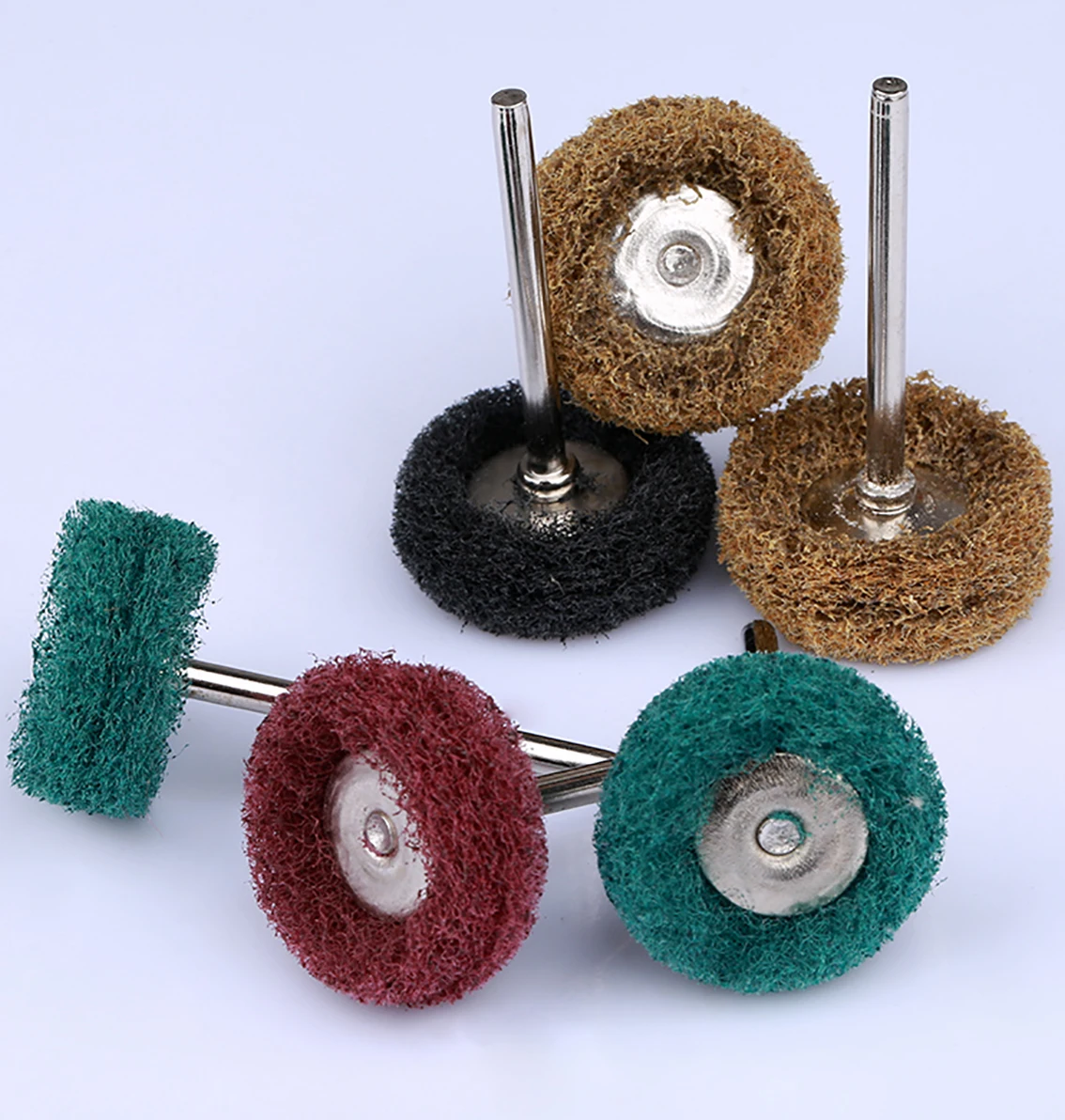 

Полировочное шлифовальное колесо с двухслойным хвостовиком 3 мм, 25x10x3 мм, нейлоновое волокно, абразивный шлифовальный диск 120-180 #80-150 #320-400 #