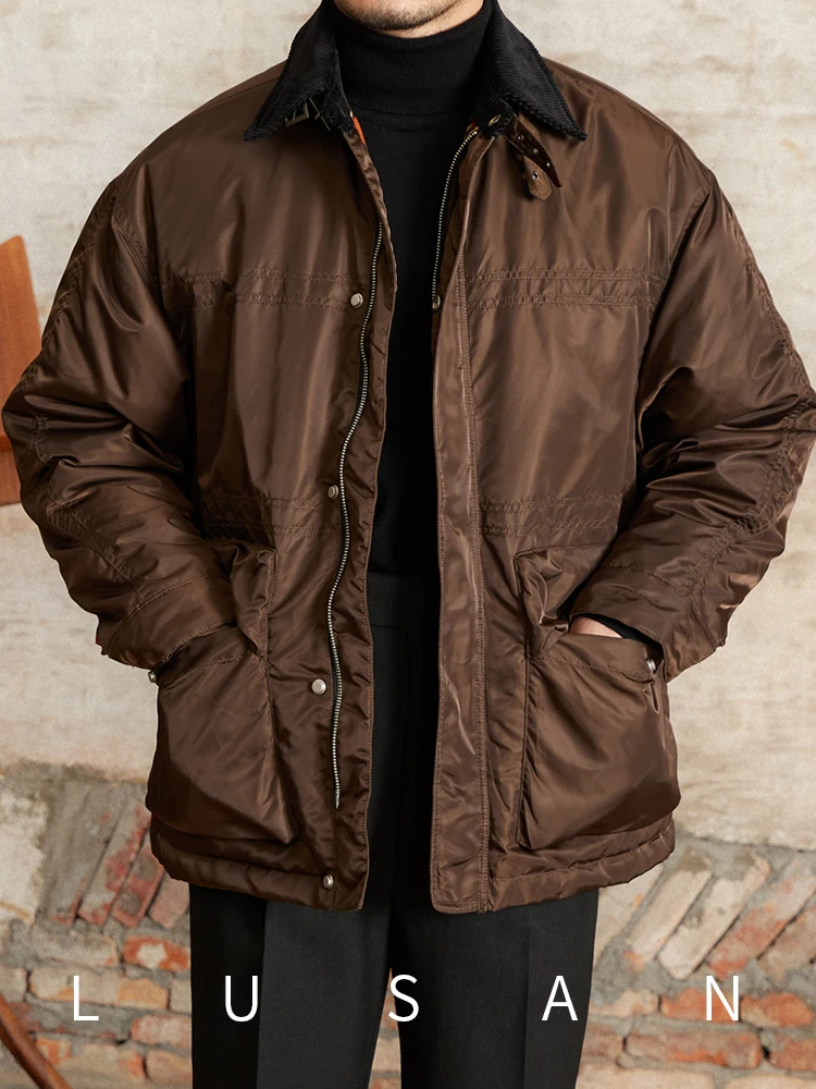 Винтажная свободная пуховая толстая куртка в стиле оленя Sanxian дня рождения