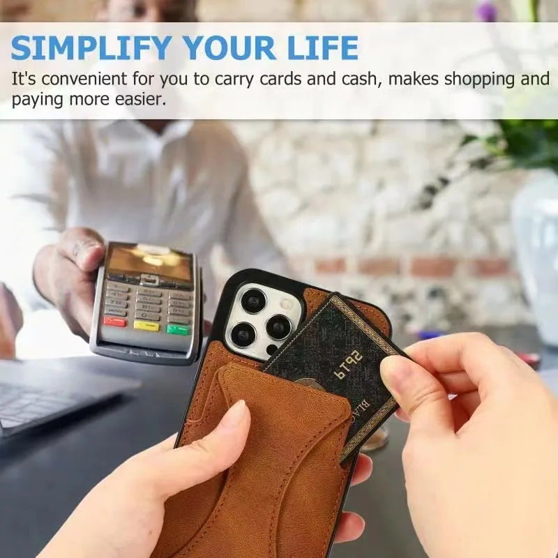 Kup Etui Na IPhone 13 Etui Luksusowe Skórzane Etui Na Karty Fundas Capa Adsorpcja Na IPhone 13 Pro Mini Max Okładki Odwróć Pyłoszczelne