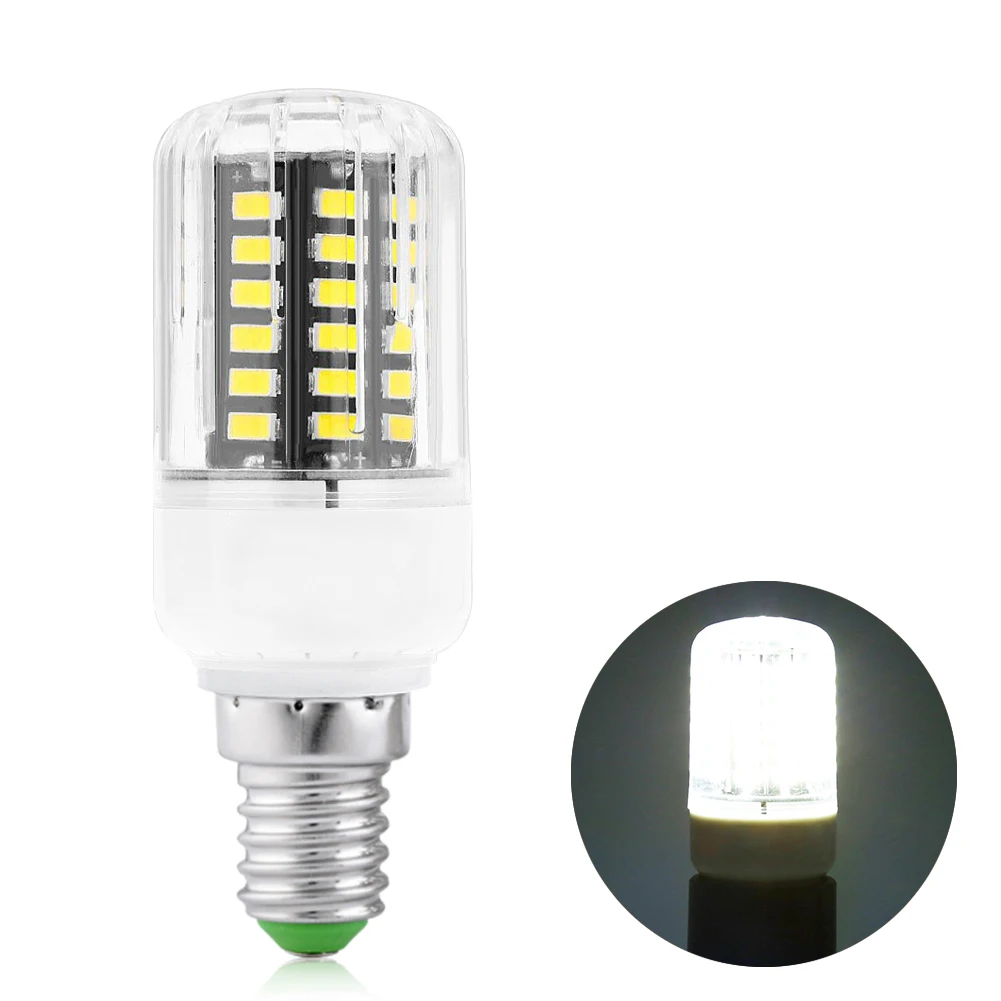 

7W 5736 High Efficiency LED Corn Bulb Lamp Cool White 220V E14 Base Lights E14 Bright 5736 LED Corn Bulb Lamp Cool White