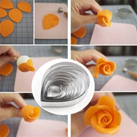 10pcsset stainless steel cookies cutter mold for pastry biscuits cake decor baking tool flower cutting mold fondant mold