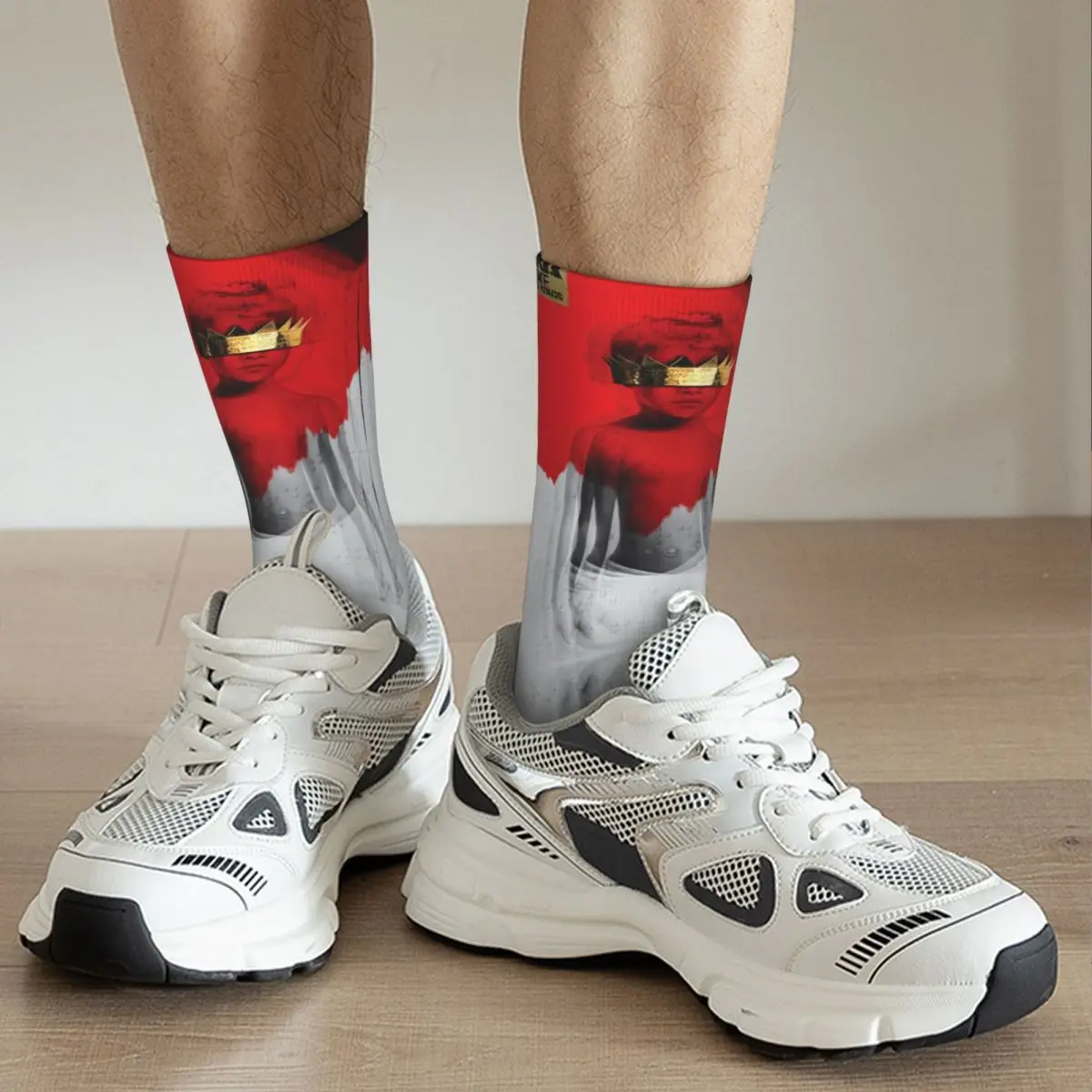 Веселые Забавные музыкальные мужские носки в стиле ретро Harajuku R-Rihannas уличный
