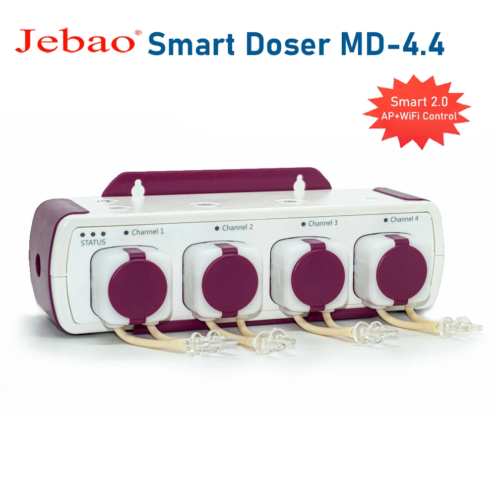 

Jebao Smart Doser MD-4.4 AP+WiFi Control Aquarium Automatic Dosing Pump for Coral Reef Fish Tank
