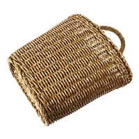 woven wicker hanging basket wall mount basket decorative baskets wall storage basket rustic wall planter flower vase for garden