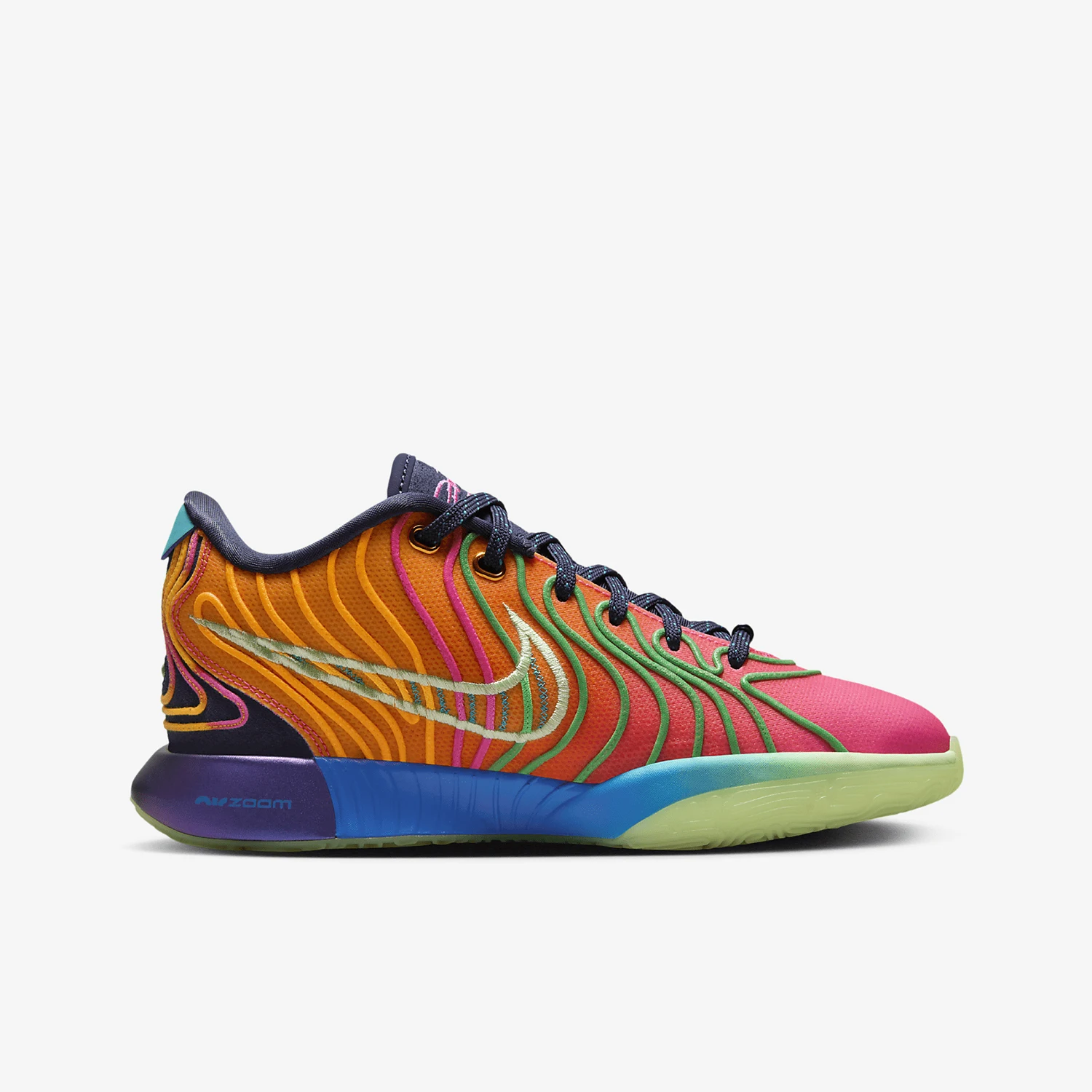 Фото Оригинальные женские баскетбольные кроссовки Nike LeBron XXI GS для больших детей HF6819-400 №3