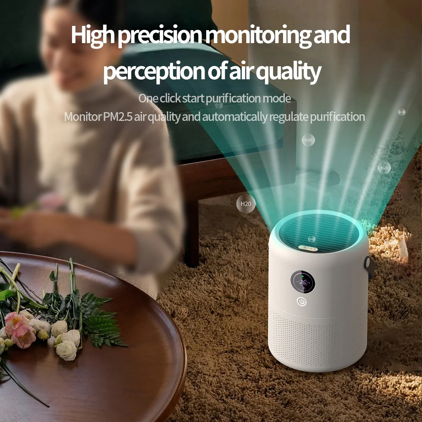 Воздухоочиститель Xiaomi Youpin с цифровым дисплеем