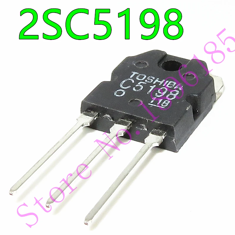 

1pcs/lot 2SC5198 C5198 TO-3P In Stock Silicon NPN Triple Diffused Type Power Amplifier Applications