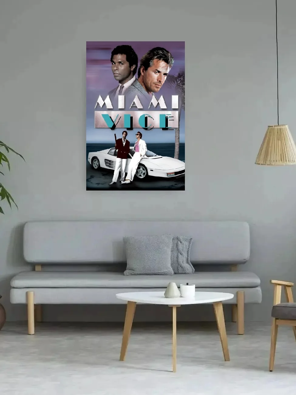 Фильм Майами Вице 1984 года шелковый постер с художественным принтом домашний
