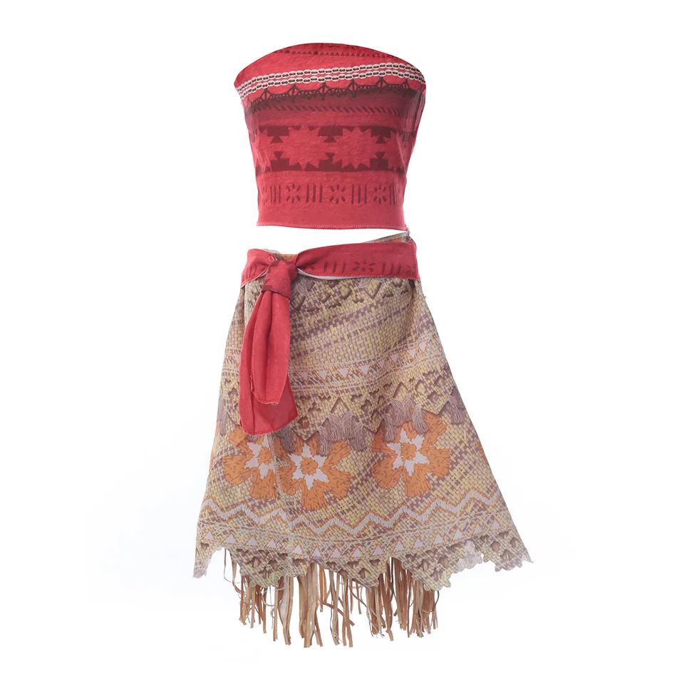 Платье Принцессы Диснея Моана платья ваяна для девочек косплей костюм на