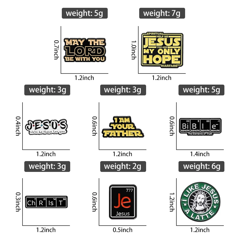 Эмалированные булавки Господа будьте с вами религиозные представления на заказ