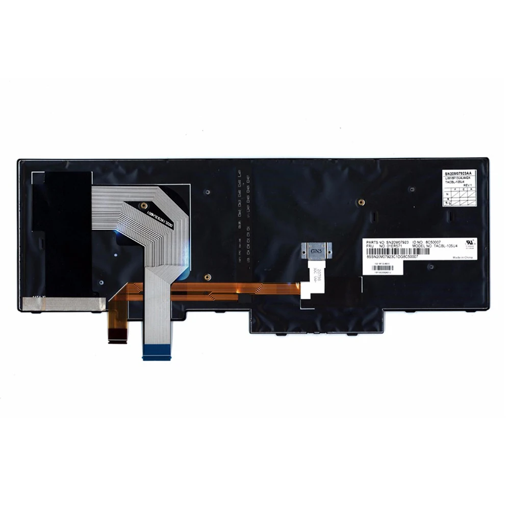 Новая американская английская клавиатура с подсветкой для Lenovo Thinkpad T570 P51S T580 P52S